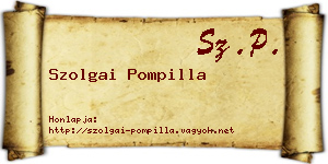 Szolgai Pompilla névjegykártya